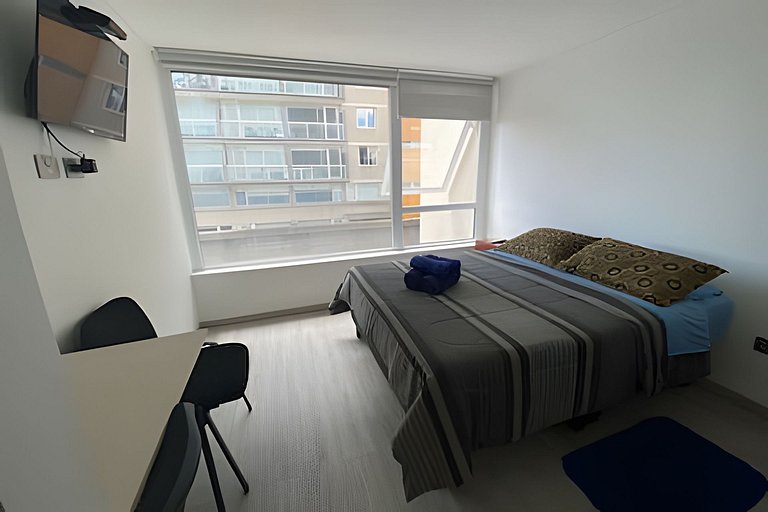 Depto. estudio 1-2 pers. sin balcón