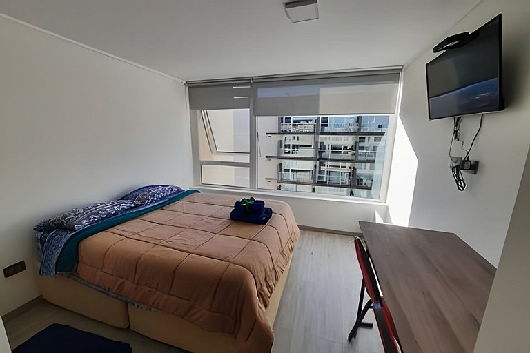 Depto. estudio 1-2 pers. sin balcón