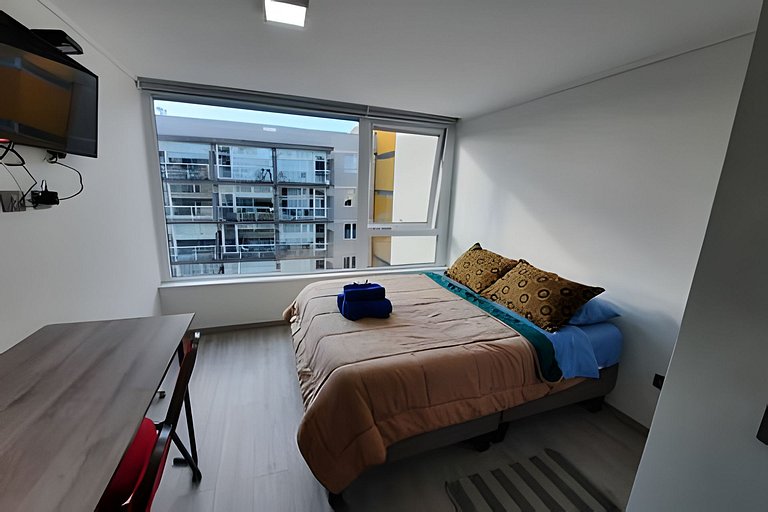 Depto. estudio 1-2 pers. sin balcón