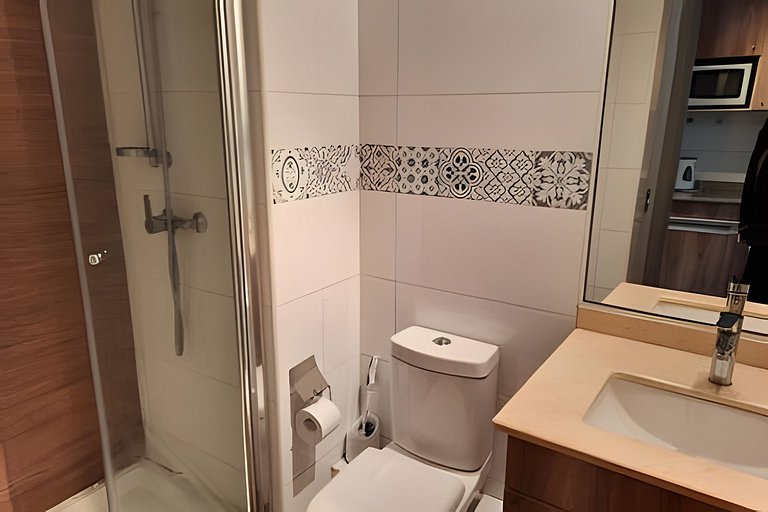 Depto. estudio 3-4 pers. con terraza privada