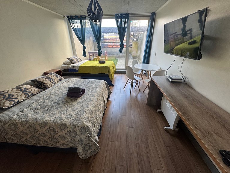 Depto. estudio 3-4 pers. con terraza privada